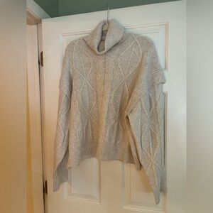 Elie Tahari cream color long sleeve sweater. XL.